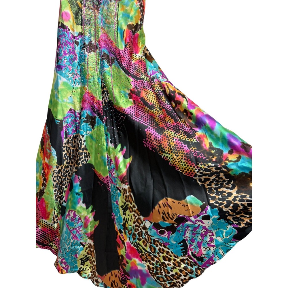 Niki Lavis Multicolor Animal Print Maxi Dress - Picture 11 of 15